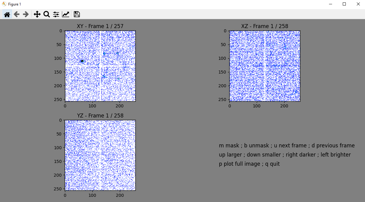 Interactive masking for parasitic intensities