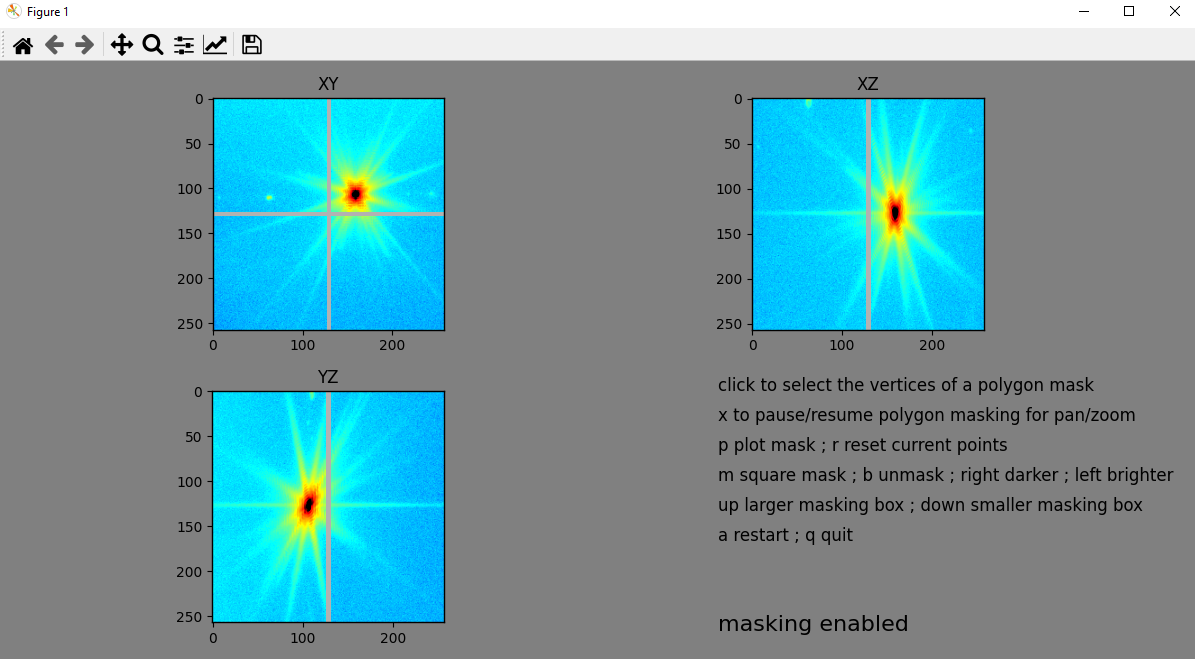 Interactive masking for hotpixels